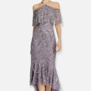 Aiden Mattox Sequined Halterneck Mermaid dress size 6